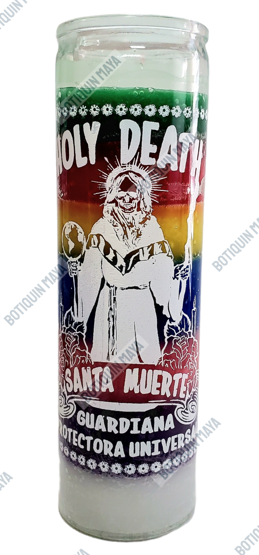 Vela de imagen de 7 Días - Guardián de la Santa Muerte